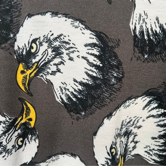 Lularoe Americana Eagle Randy Baseball Tee 2XL Black and Grey - Picture 5 of 5